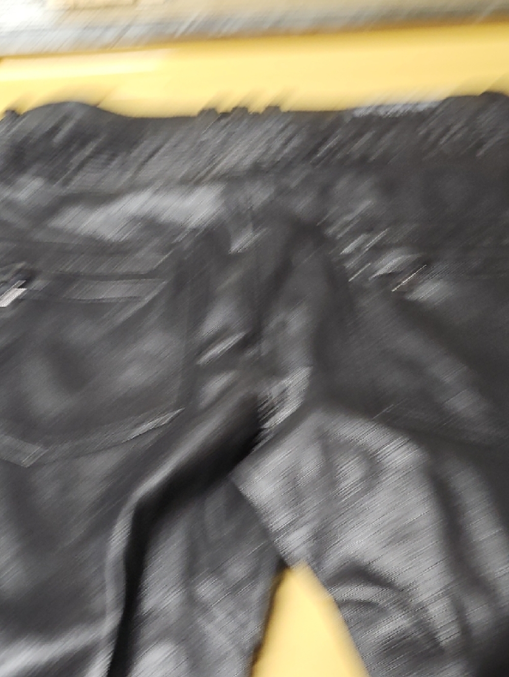 Balmain Black Faux Leather Moto Pants with Quilted Knees - Picture 3 of 10